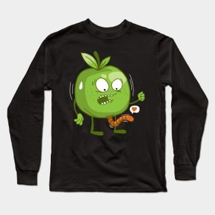 Funny apple moments goes wrong! Long Sleeve T-Shirt